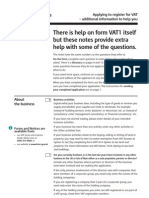 There Is Help On Form VAT1 Itself But These Notes Provide Extra Help With Some of The Questions