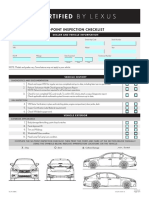 161-Point Inspection Checklist: Dealer and Vehicle Information