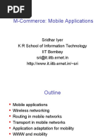 M-Commerce: Mobile Applications: Sridhar Iyer K R School of Information Technology IIT Bombay Sri@it - Iitb.ernet - in