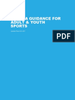 Adult, Youth Sports Guidance - March 30