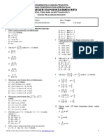 Soal PAT Matematika Kelas X 2018-2019