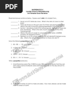 LSM Grade 4 Math 3rd Trim Exam SY 2010 -2011