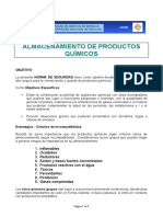 ALMACENAMIENTO DE PRODUCTOS QUIMICOS