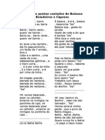 Letras de pontos cantados de Baianos e Ciganos