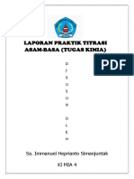 Laporan Praktikum KIMIA TITRASI ASAM BASA Sa - Immanuel Simanjuntak