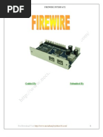 Seminar Report On Fire Wire