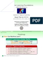 Machine Learning Foundations (機器學習基石) : Lecture 3: Types of Learning