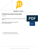 The Relative Universality of Human Rights: Human Rights Quarterly, Volume 29, Number 2, May 2007, Pp. 281-306 (Article)