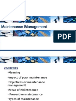 Maintenance Management