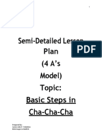 Semi-Detailed Lesson Plan (4 A's Model) Topic: Basic Steps in Cha-Cha-Cha