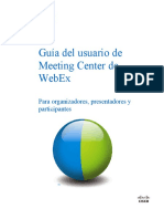 Guia de Usuario Meeting Center Webex