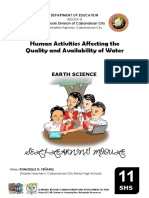 SLM Module Human Activities Affecting The Availability of Water