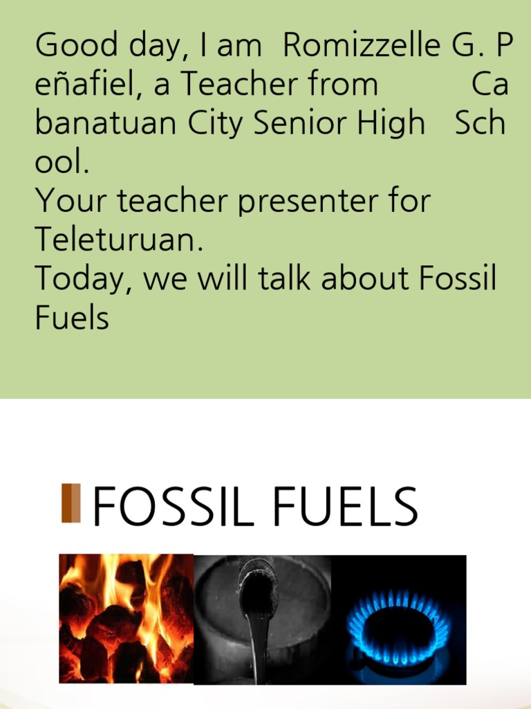 Fossil Fuel PDF Natural Gas Coal
