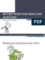 Metode Penelitian Bisnis Dan Akuntansi