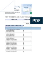 Non-Profit Cash Flow Projection Template: Company Name Manager Name