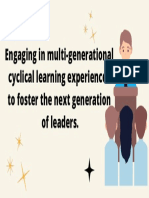 Engaging in Multi-Generational Cyclical Learning Experiences To Foster The Next Generation of Leaders