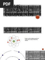 Atoms, Elements and Compounds