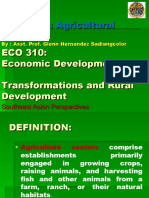 Chapter 6: Agricultural Sector ECO 310: Economic Development Transformations and Rural Development