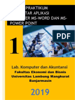 Modul 1. Praktikum Aplikasi Komputer - Ms-Word MS-Power Point-Dikonversi