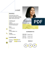 Glints CV Template