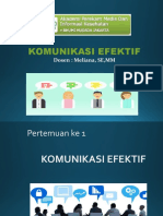 Pertemuan MG 1 - Komunikasi Efektif (1)