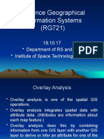 Advance Geographical Information Systems (RG721)