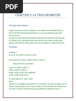 Trigonometric Notes With Tricks and Formulas)