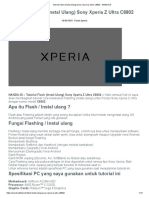 Tutorial Flash (Instal Ulang) Sony Xperia Z Ultra C6802 - NANDA - ID