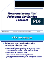 Mempertahankan Nilai Pelanggan Dan Service Excellent