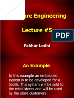 Software Engineering Lecture #5: Fakhar Lodhi