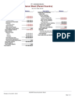 Balance Sheet Parent Scontro