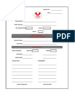 Voucher No. Date:: Customer / Client Information Order Booking Form