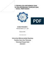 Peranan Informatian Comounication and Tachnologi Dalam Bidang Pangan Dan Hasil Pertanian