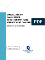 Guidelines on Compliance Function for Fund Management Companies