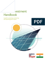 Green Investment Handbook: A Guide To Assessing, Monitoring and Reporting Green Impact
