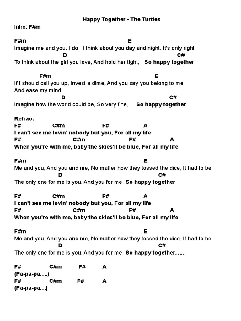 The Turtles Happy Together Pdf