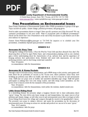 Pdeq Environmental Presentations