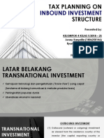 MAKSI Pertemuan #6 - Tax Planning On Inbound Investment (Ryan Jenny)