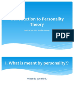 1-Introduction To Personality