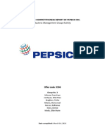 Strategic Competitiveness Report of Pepsico Inc.: Business Management Group Activity