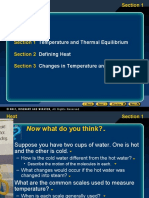 Preview: Temperature and Thermal Equilibrium Defining Heat Changes in Temperature and Phase