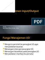 Manajemen Input Output