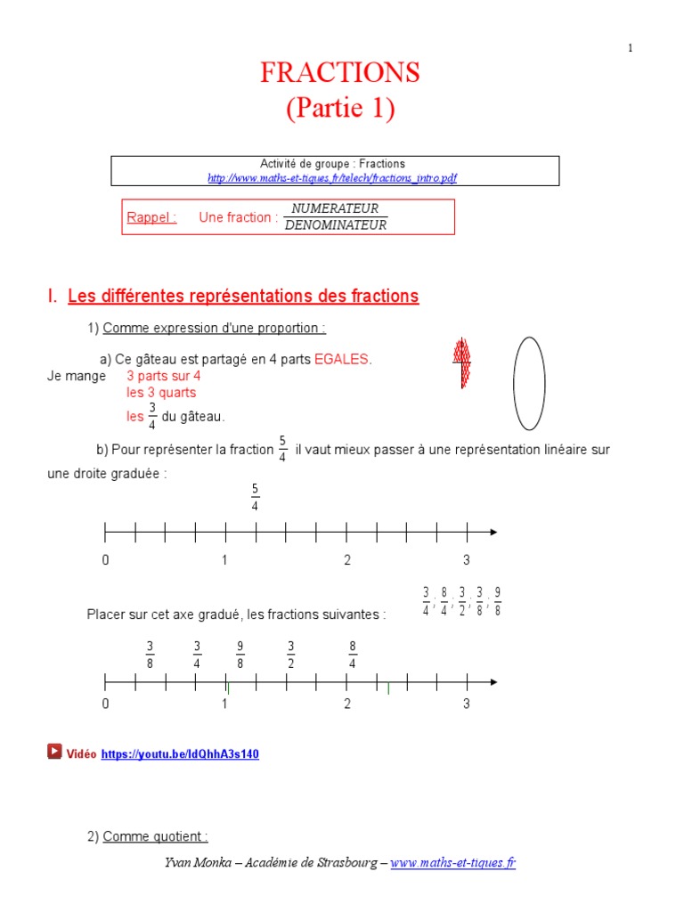 Fraction Addition Soustraction Multiplication Division Exercices Pdf 19 Fract 1 | PDF | Mathématiques élémentaires | Notation