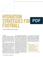 Hydration Strategies For Football