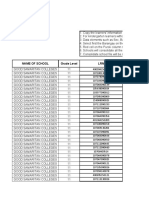 List of Learners Per Purok For Internet Connectivity: Directions