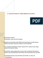 II. FAKTOR PENENTU PERTUMBUHAN TANAMAN Verba