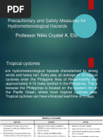 Precautionaryandsafetymeasuresfor Hydrometeorological Hazards