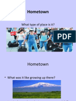 Hometown: What Type of Place Is It?