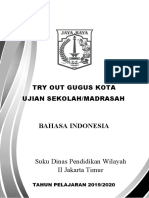 Bahasa Indonesia: Try Out Gugus Kota Ujian Sekolah/Madrasah