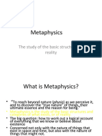 Metaphysics: The Study of The Basic Structures of Reality